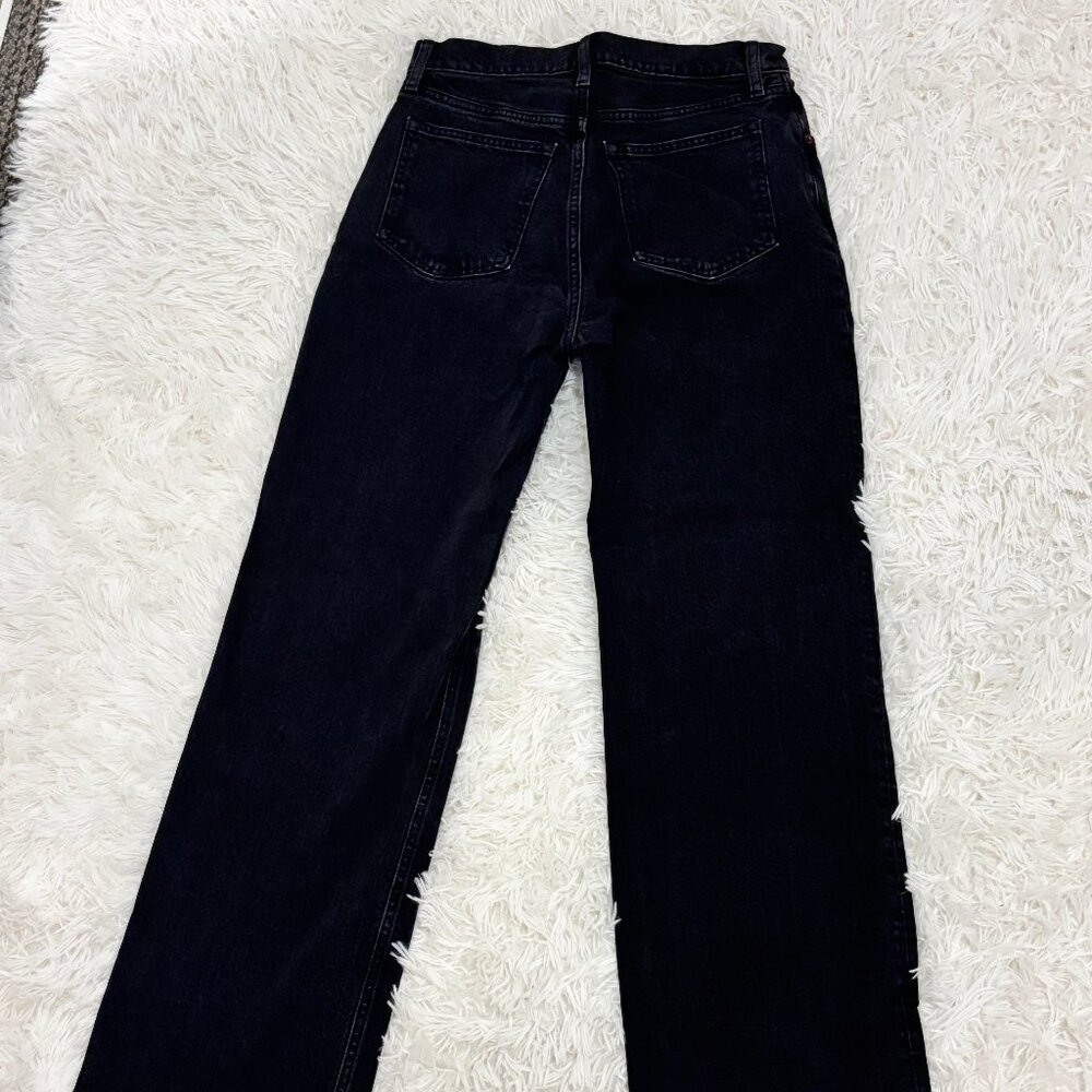 Abercrombie & Fitch 90s Relaxed High Rise Jeans 27 Black Wide Leg - Picture 3 of 3